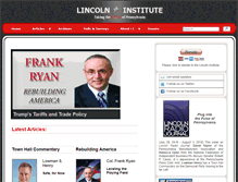 Tablet Screenshot of lincolninstitute.org